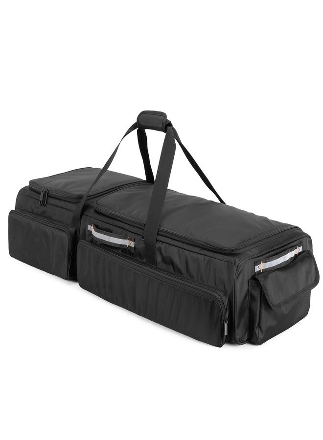 samdew Under Seat Storage Bag Fit for SuperCrew Cab & Crew Cab, Back Seat Double-Compartment Organizer for Truck, Practical Underseat Tool Box with Inner Dividers & Multiple Pockets (Patented Design) - Image 1