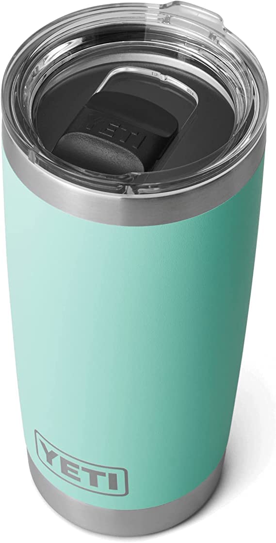 YETI Rambler 20 oz Tumbler, Stainless Steel, Vacuum Insulated with MagSlider Lid, Seafoam - Image 4