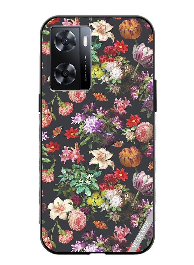 VR CREATIVE Protective Case Cover For OnePlus Nord N20 SE Vintge Floweri Design Multicolour - Image 1