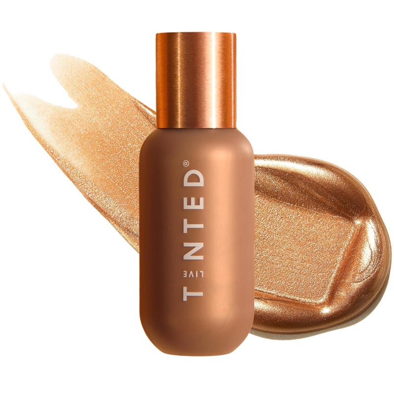 LIVE TINTED Live Tinted Hueglow Liquid Highlighter Drops  Lightweight SerumInfused Highlighter NonGreasy Formula for Natural Radiance and Advanced Hydration Dusk 17fl oz  50mL 