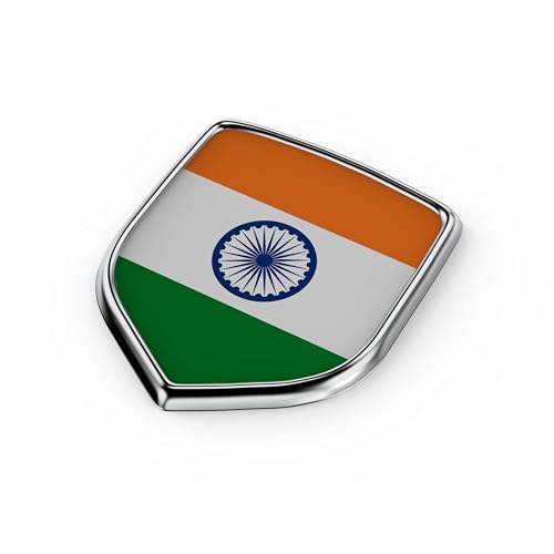 GFX Tiranga/Indian National Flag Sticker (12X9X3cm), 3D Chrome Design for Universal Car, Bike and Truck - All Four Wheeler Exterior Waterproof Self-Adhesive Sticker, Made Vinyl - Image 5