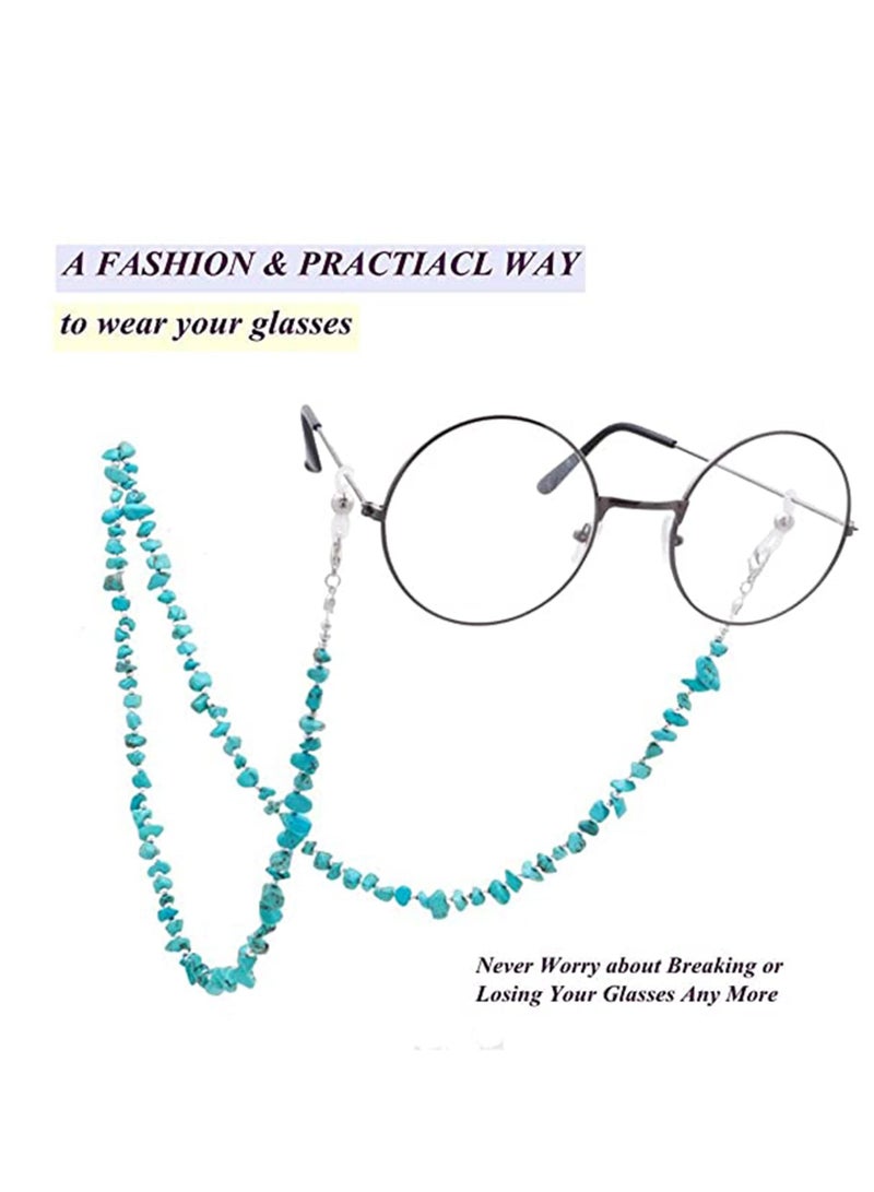 SYOSI Top Eyeglass Chain Strap Holder Cord Sunglass Chain Fashion Chip Beaded Mask Lanyard Chain Face Mask Chain for Women - Image 3