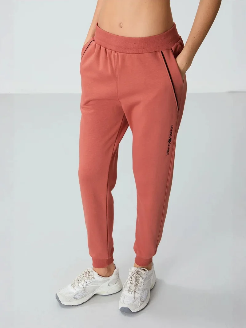 تومي لايف TOMMY Women's Cotton-blend Jogger Sweatpants
