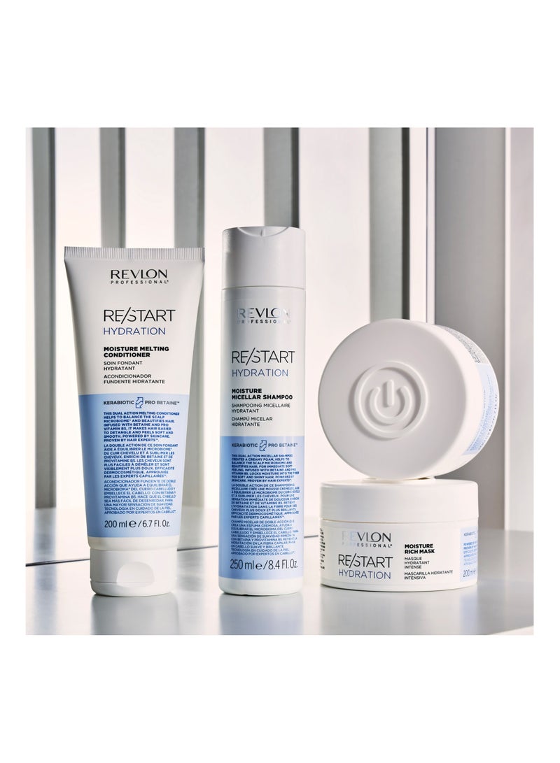 Revlon Professional RE/START Hydration Moisture Rich Mask, 250ml – Moisturizing Hair Mask for Dry & Frizzy Hair, Long-Lasting Care, Regenerating Treatment for Smooth & Healthy Hair - Image 2