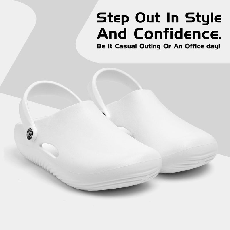 Face White Clogs for Men - Image 2