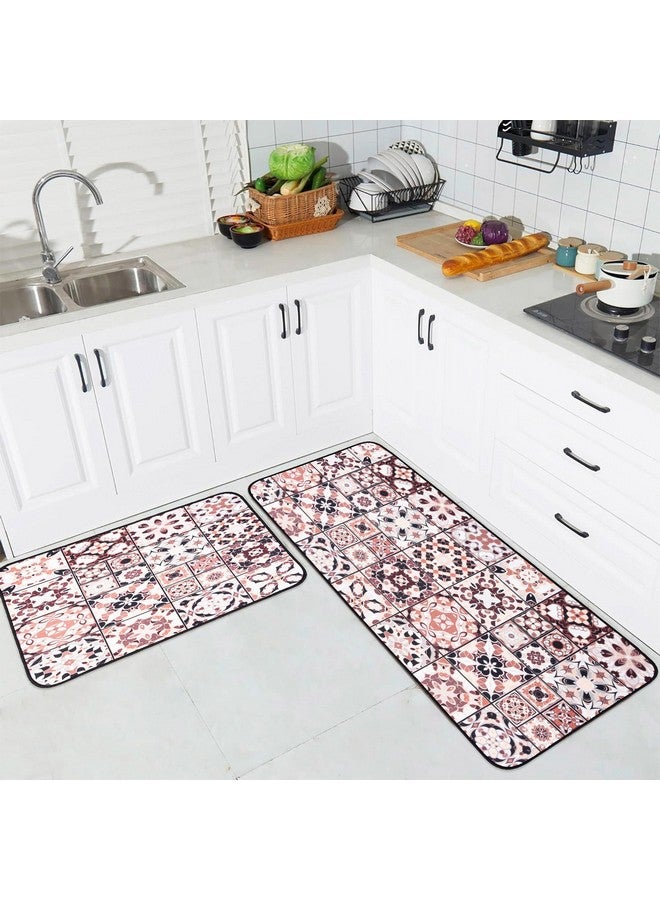 Kuber Industries سجاد مطبخ كوبر إندستريز 2 قطعة | سجادة مطبخ مضادة للانزلاق وامتصاص | مجموعة سجادة باب وسجادة مطبخ | سجادة أرضية غير منسوجة للمنزل والمطبخ وغرفة المعيشة | HY0102 | بني - Image 1