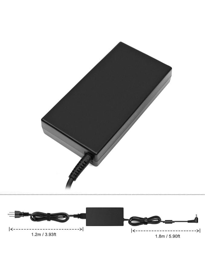 Terabyte 120W 19.5V 6.15A AC Charger Compatiable for MSI Gaming Notebook A12-120P1A A15-120P1A ADP-120MH D MSI GP60 GE60 GE62 GE70 GT640 GT725 CX62 GL62 GE70K Z370 Laptop Power Supply Cord - Image 2