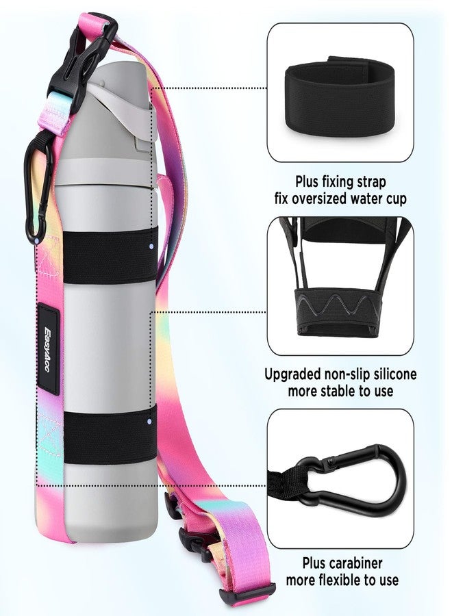 EasyAcc Water Bottle Holder Strap Sling, for Owala FreeSip 16 24 32 40 oz, Hydro Flask, Yeti, Stanley Flip, Universal Water Bottles, with Carabiner, for Walking Hiking Curise Travel (Bottle Excluded) - Image 3