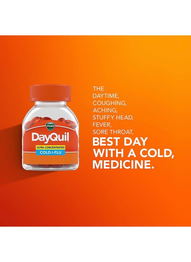 Vicks DayQuil & NyQuil Ultra Concentrated Liquicaps Co-Pack, Cold & Flu Medicine, Powerful Multi-Symptom Daytime & Nighttime Relief for Headache, Fever, Sore Throat, Minor Aches & Pains, & Cough, 96ct  - Image 5