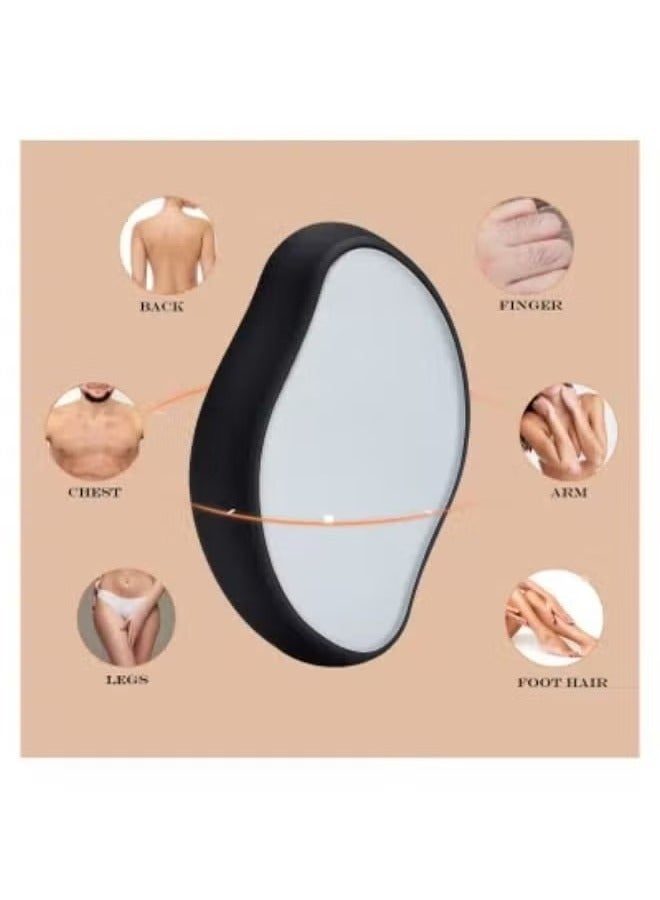 أكاليكس مزيل الشعر الكريستالي غير المؤلم للنساء والرجال مزيل الشعر السحري للتقشير غير المؤلم أداة إزالة الشعر السحرية مزيل الشعر الكريستالي للذراعين والساقين - Image 1