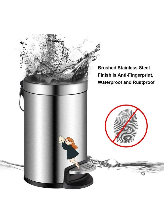 OPR Stainless Steel Step-On Plain Pedal Dustbin With Lid | Trash Can For Bathroom, Home, Kitchen, Washrooms, Room And Office With Lid(Medium Size) (8 x 12-inch - 7 Litres) - Image 5