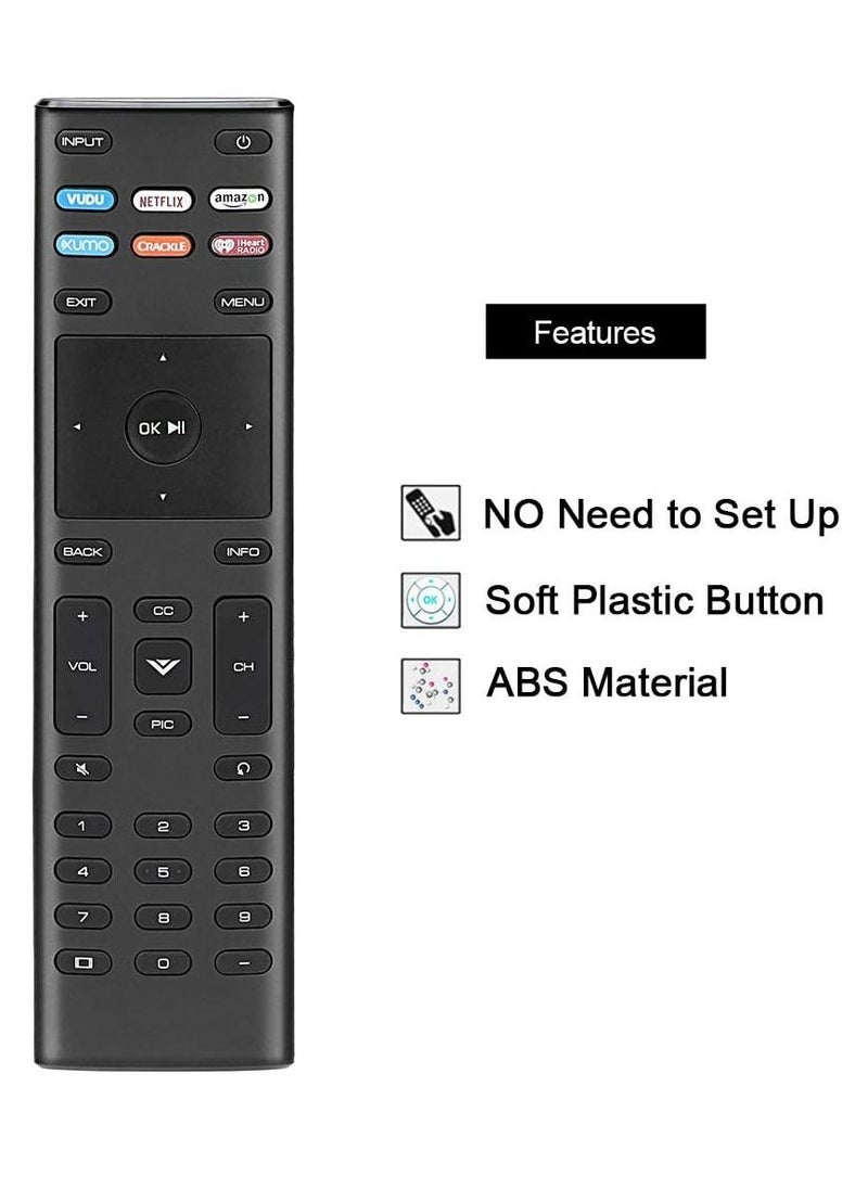 Generic - XRT136 Replacement Remote Control for Vizio D E M P Series Smart TVs with Netflix/Vudu/Xumo/le/iHeart Radio Keys D50F-F1 D24F-F1 D43F-F1 E43-E2 E60-E3 E75-E1 P55-E1 - Image 1