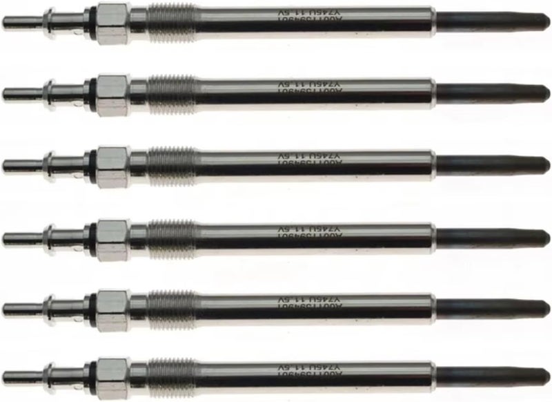 diesel heater glow plug Compatible With Benz For W463 W202 W203 C209 W210 W211 W163 W220 W638 A0011592801 Car Preheating Plug Auxiliary Heater Glow Plugs(6pcs) - Image 1