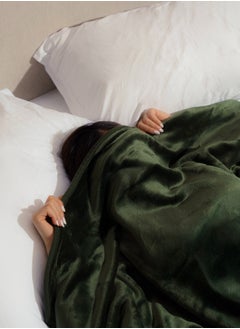 Neyam Neyam 100% polyester winter blanket. Size 200X150 - Soft and comfortable velvet blanket, dual colours. In oil colour  - Image 2