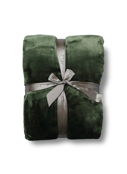 Neyam 100% polyester winter blanket. Size 200X150 - Soft and comfortable velvet blanket, dual colours. In oil colour
