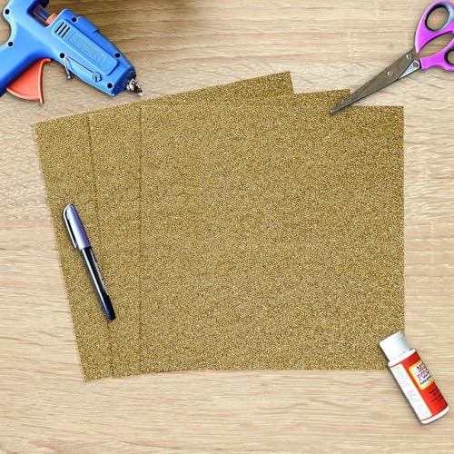 SANZIX 30 Sheets Gold Glitter Cardstock Paper 12x12" 110lb 300 GSM-Premium Gitter Sparkle Paper for Cricut, Christmas Cards, Scrapbook, DIY Crafts, Custom Cards, Decor & Gifts - Image 5