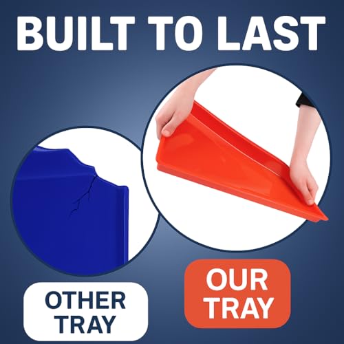 Constructive Playthings Messy Trays for Paint, Water and Sand Toys, Classroom Supplies, Toddler Toys for Creative Play, Set of 4 Trays, Ages 3 Years and Older - Image 2