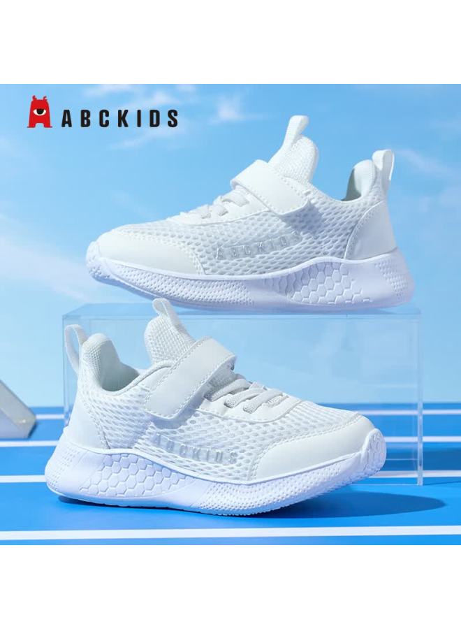Abc Kids Children's Outdoor Sports Shoes Spring Autumn Breathable Casual Running Shoes White Size 37 - Image 2