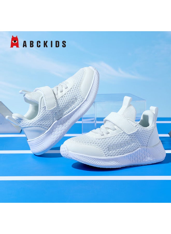 Abc Kids Children's Outdoor Sports Shoes Spring Autumn Breathable Casual Running Shoes White Size 37 - Image 1