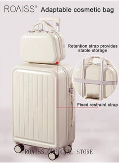 roaiss Universal Wheels Suitcase Combination Unisex Large Capacity Durable Hardshell Trolley for Women and Men Travel Luggage Password Box with Little Handbox in Vitality Colors  - Image 3
