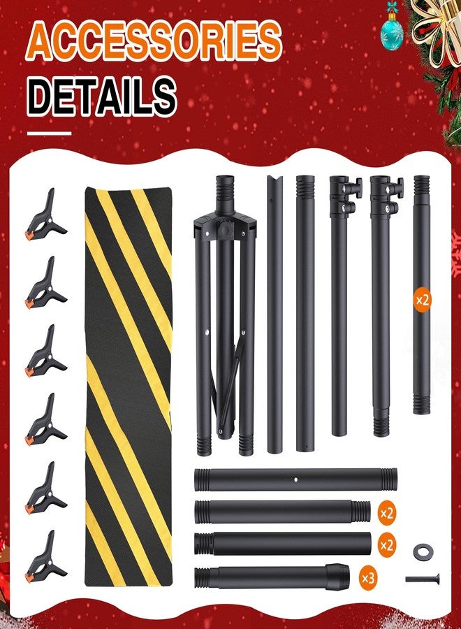 Forlogic T-Shaped Backdrop Stand Kit 8×5.3ft Adjustable Telescopic Photography Backdrop Stand (8×5.3Ft) - Image 3