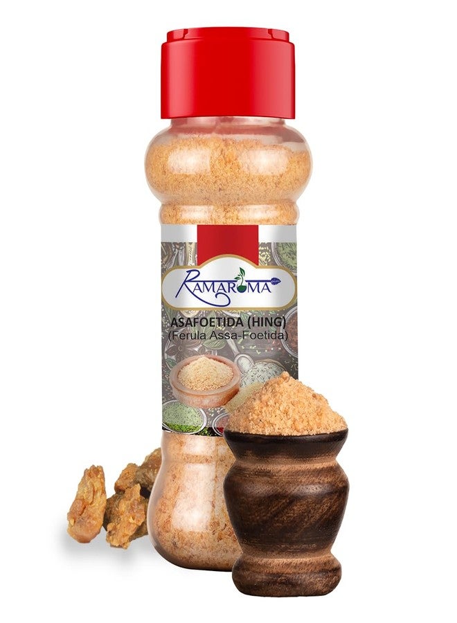 Ramaroma Asafetida (Hing) Ground 3.5oz (100g) ~ All Natural | Salt Free | Vegan | Non-GMO | Asafoetida Indian Spice | Best for Onion Garlic Substitute - Image 1
