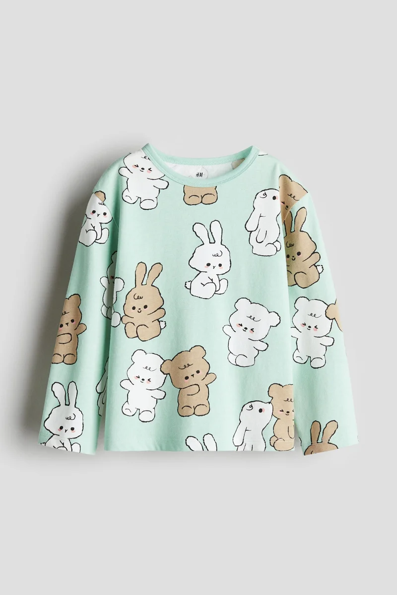 H&M Printed cotton top