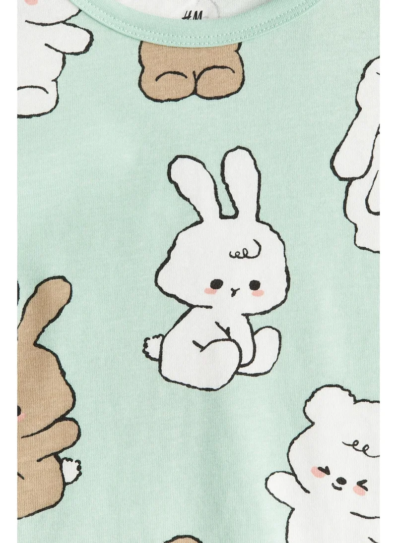 H&M Printed cotton top
