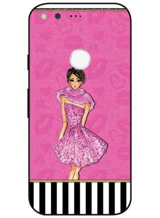 Protective Case Cover For Google Pixel Smart Series Printed Protective Case Cover for Google Pixel Pink Dress Girl - pzsku/Z9057232329C90CD5787CZ/45/_/1682100488/e0de5bfb-0362-4d66-87e9-6f26b587ab70