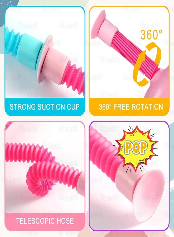 Kidology Telescopic Suction Cup Robot Toy, Coolest Pop Tubes Sensory Toys for Toddlers, Educational Fidget Toys Robot Party Favors for Kids with Anxiety 3+ Year Boys & Girls with Multicolour Designs. - Image 3