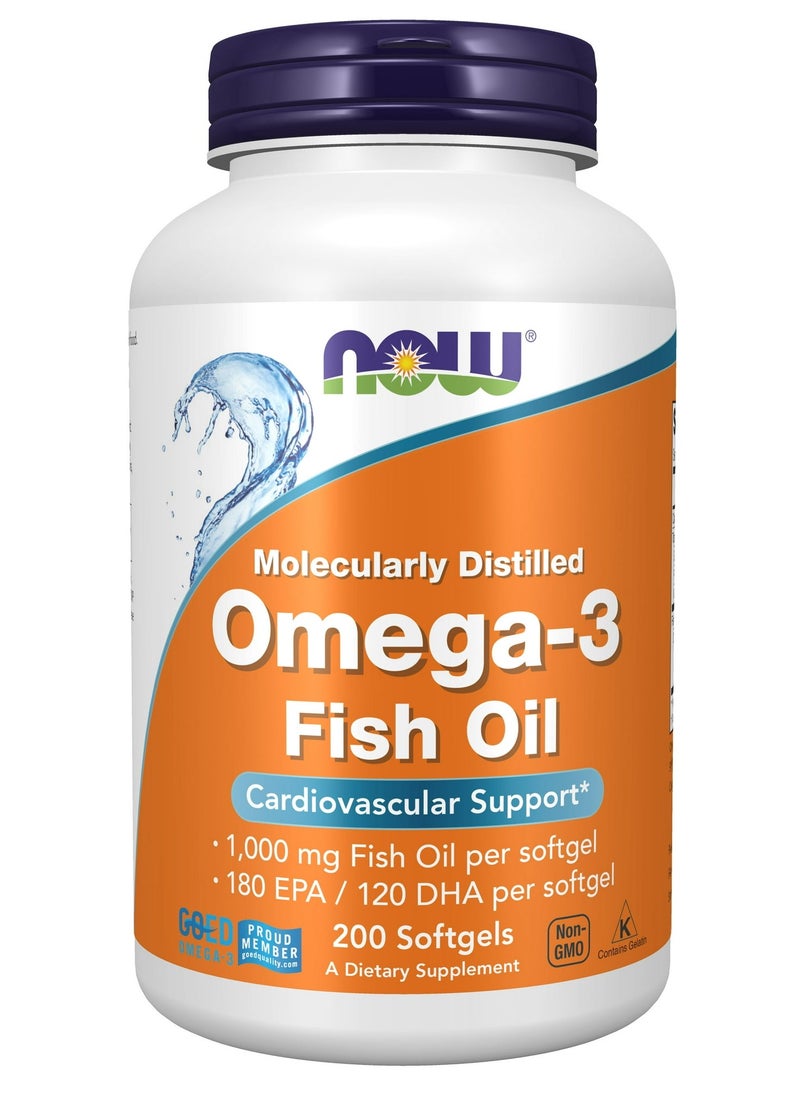 NOW Supplements, Omega-3 180 EPA -120 DHA, Molecularly Distilled, Cardiovascular Support, 200 Softgels - pzsku/Z90572E93D70C65CBD793Z/45/_/1730972059/21905ca5-840c-4399-884a-de6846c0f5b2