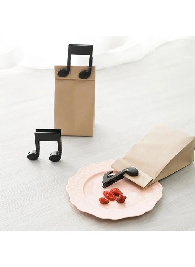 2 Pack Black Music Note Clothespins Heavy Duty ABS Plastic Laundry Clips Decor - Image 2