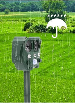 Generic Waterproof outdoor cat repellent - eon repellent scares birds, outdoor - repellent cats, dogs, bats, wild boars, moles - eons and wildlife with light and sound  - Image 2