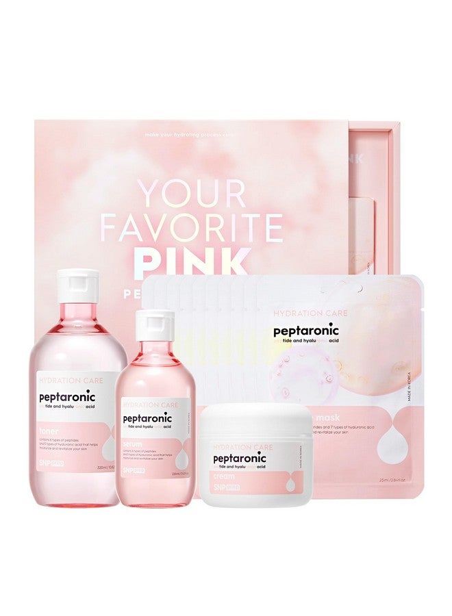 snp shining nature purity Snp Prep Peptaronic Complete Korean Skin Care Set Includes Toner Cream Serum Ampoule Sheet Masks (10 Sheets) Best Gift Idea For Mom Girlfriend Wife Her Women - Image 2