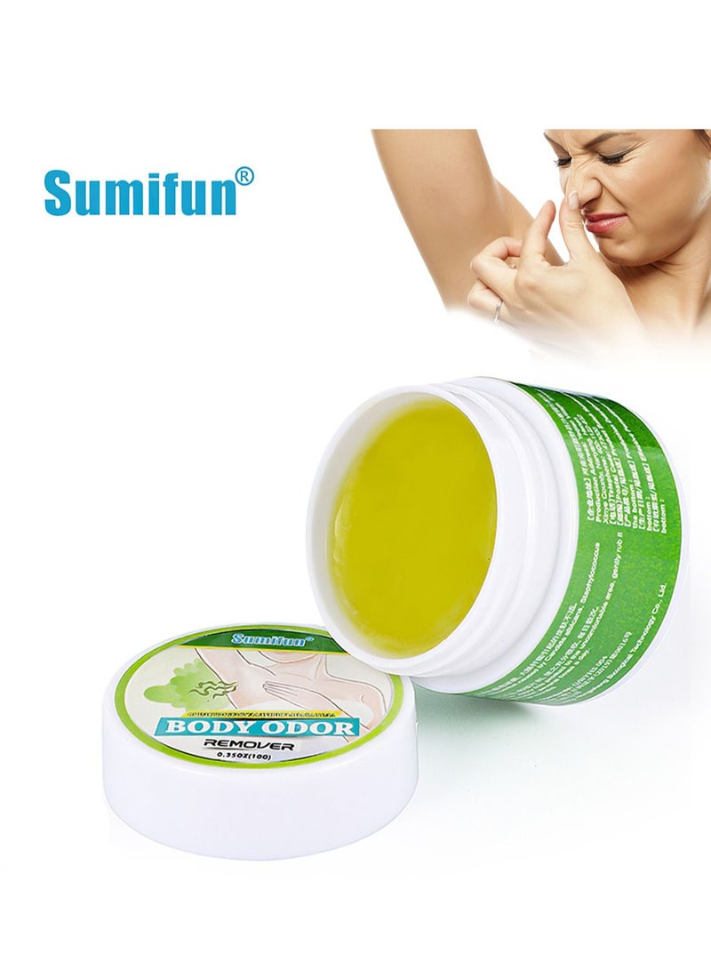 Sumifun Body Odor Underarm Deodorant Cream, Antiperspirant and Deodorant Long Lasting Waterproof Sweatproof Skin Friendly Fresh Effective Underarm Odor Remover, 10G - Image 1