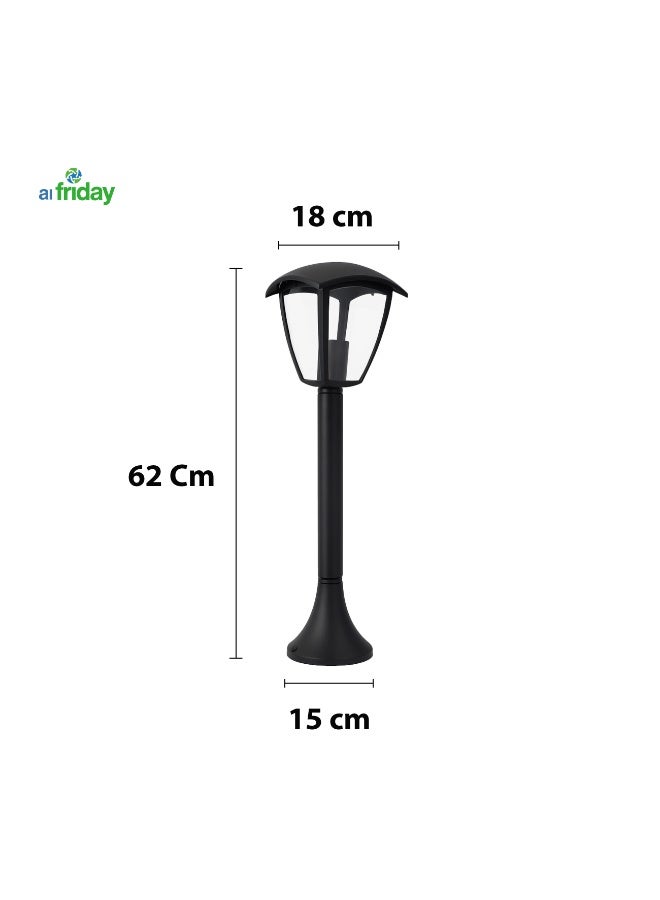 ALFRIDAY Outdoor Pillar Lamp - Modern E27 Garden Post Light (IP67, Metal) - Image 3