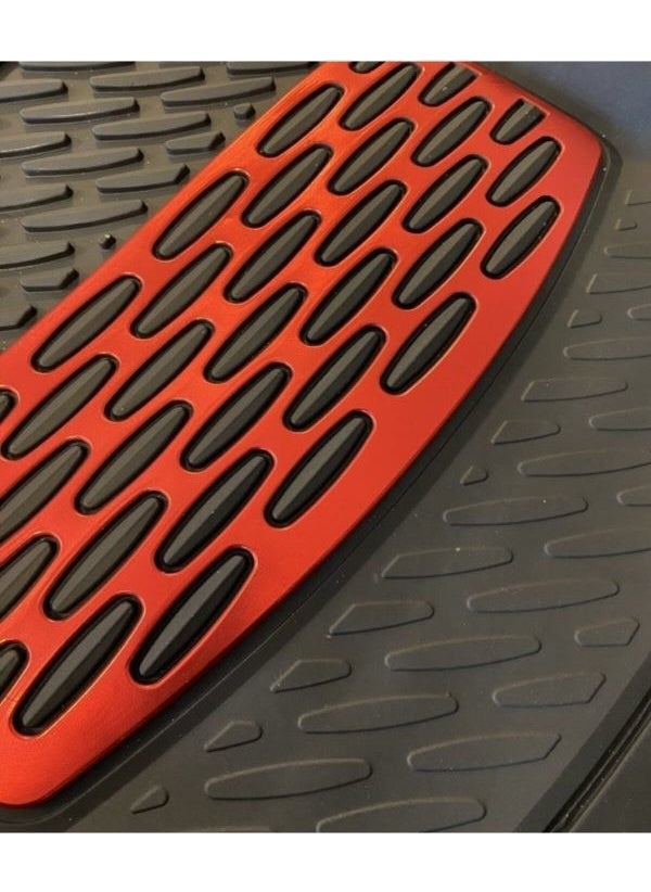 Suzuki Vitara 5 Door Compatible Universal Deep Pool Floor Mat Chrome Red