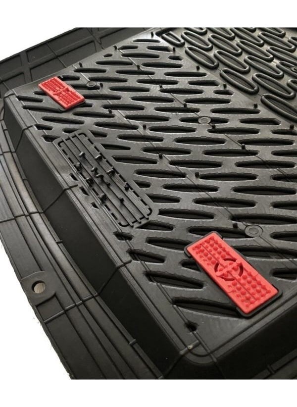 Suzuki Vitara 5 Door Compatible Universal Deep Pool Floor Mat Chrome Red