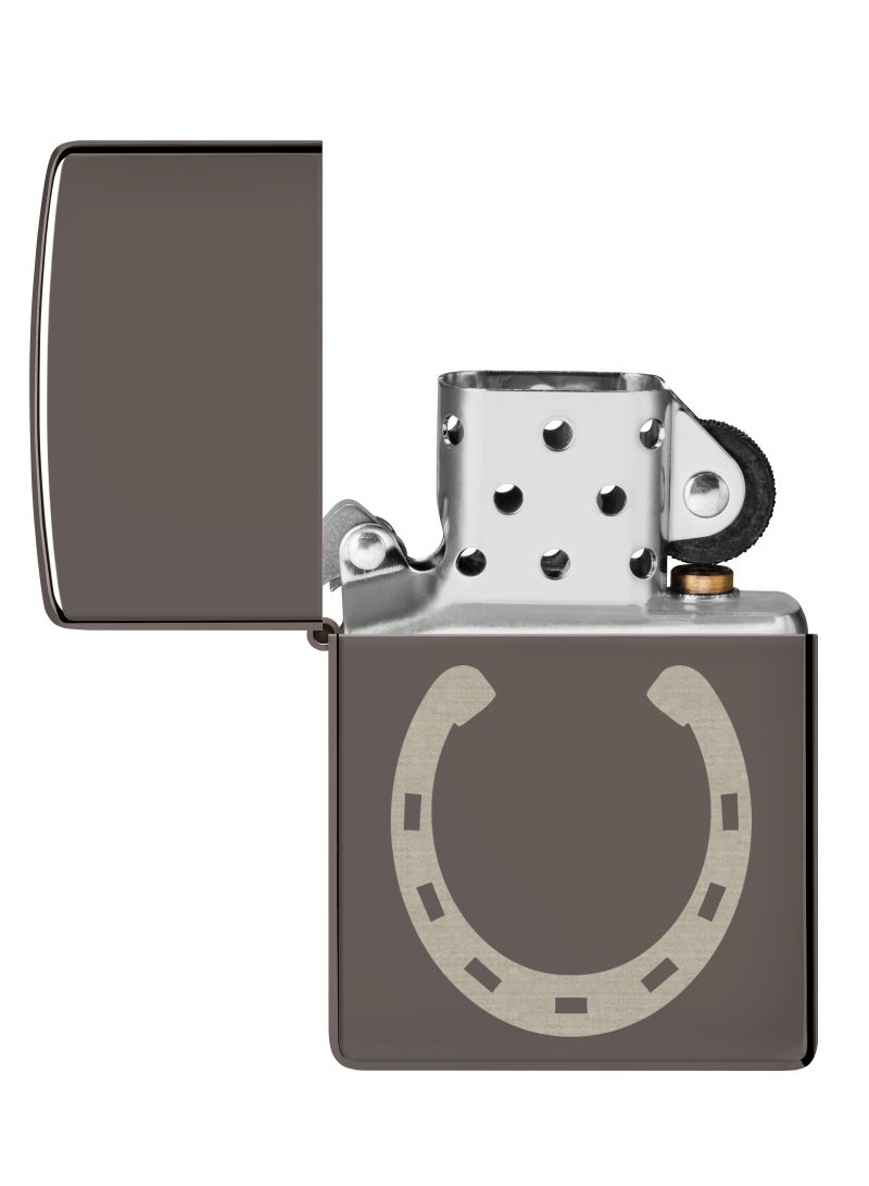 Zippo Mp402961 ولاعة مقاومة للرياح بتصميم حدوة حصان سوداء 150 - Image 4