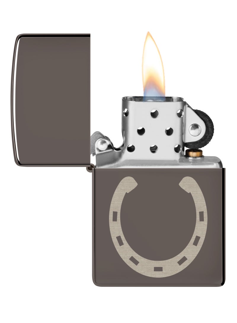 Zippo Mp402961 ولاعة مقاومة للرياح بتصميم حدوة حصان سوداء 150 - Image 3