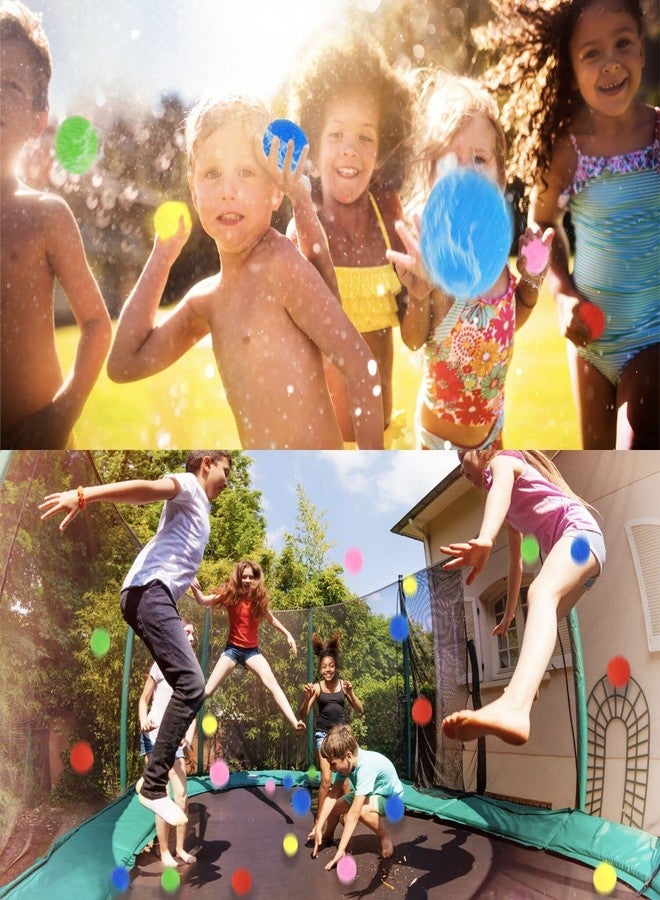 Jishi Reusable Water Sponge Balls 60pcs Water Balloons for Kids Beach Pool Toys, Outdoor Yard Games for Kids Ages 3-5 4-8-12 Year old Boys Girls Teens Adults Family Water Fight Party, Fun Summer Gifts - Image 3