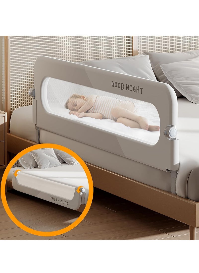 DMG TECH - Toddler Bed Rails for Toddler Folding Bed Portable Crib Rails Bumper for Toddlers (200cm) - Image 1