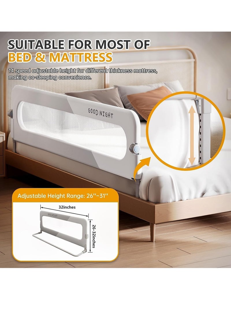 DMG TECH - Toddler Bed Rails for Toddler Folding Bed Portable Crib Rails Bumper for Toddlers (200cm) - Image 1