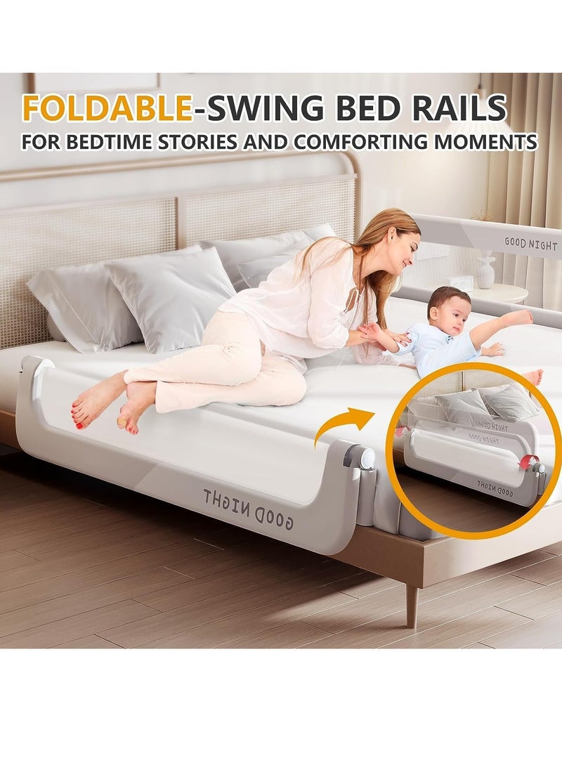 DMG TECH - Toddler Bed Rails for Toddler Folding Bed Portable Crib Rails Bumper for Toddlers (200cm) - Image 1