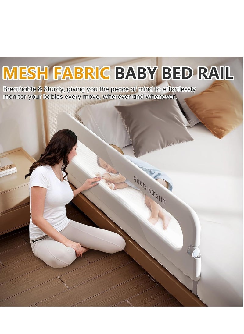 DMG TECH - Toddler Bed Rails for Toddler Folding Bed Portable Crib Rails Bumper for Toddlers (200cm) - Image 1