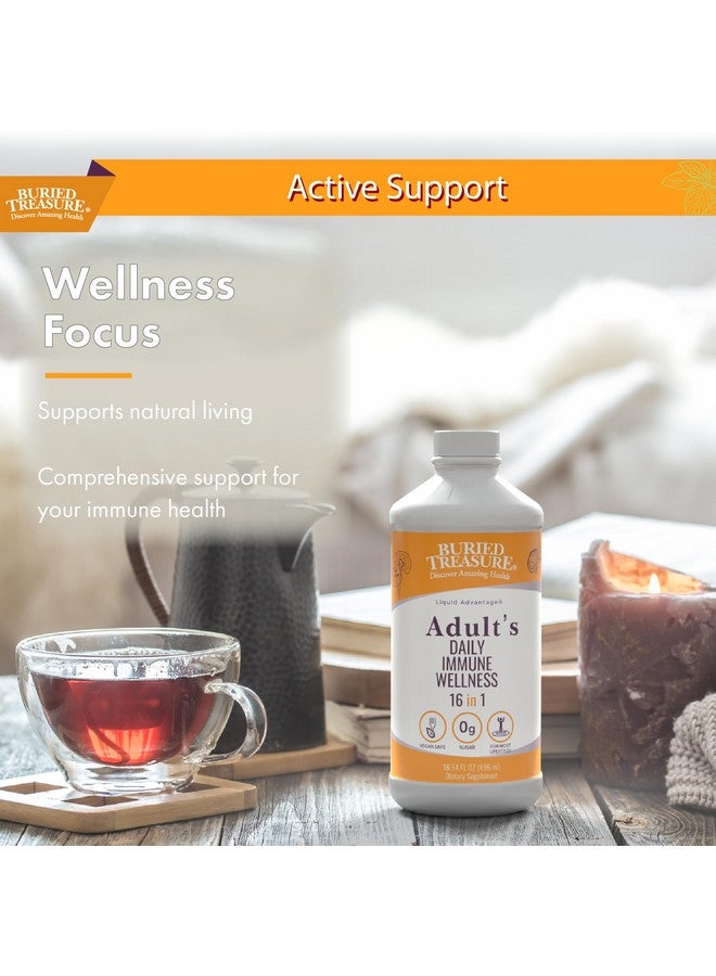 Buried Treasure Adult Daily Immune Wellness - 16 Fl oz, 16 serv, Liquid Nutrient Blend for Immune Support with Elderberry, Echinacea, Vitamins & more - Image 4