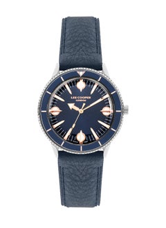 Lee Cooper Women's Watch, Analog Display and Leather Strap - LC07932.499, Blue  - Image 1