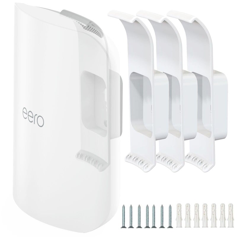 Mamerry Wall Mount Bracket for eero Pro 7 Router - Space-Saving Tri-Band Wi-Fi 7 Mesh System Accessory, Easy Installation Compatible with eero Pro 7(3 Pack) - Image 1