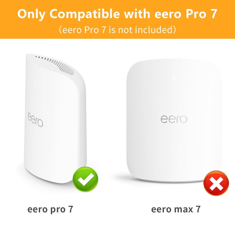 Mamerry Wall Mount Bracket for eero Pro 7 Router - Space-Saving Tri-Band Wi-Fi 7 Mesh System Accessory, Easy Installation Compatible with eero Pro 7(3 Pack) - Image 2