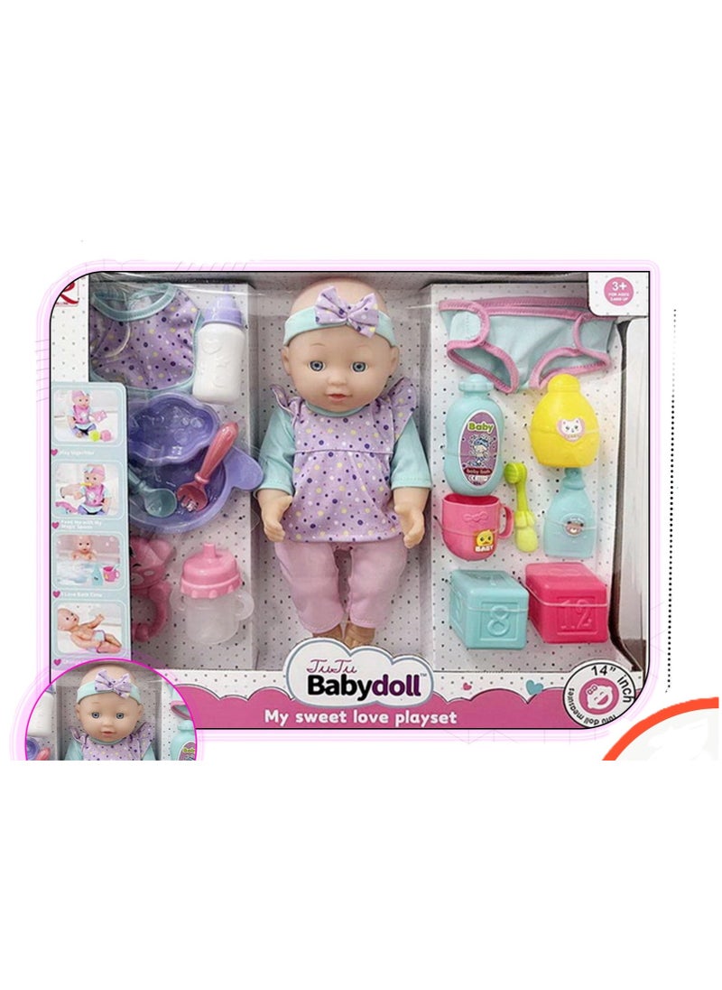 4KIDS Baby Doll with accessories 